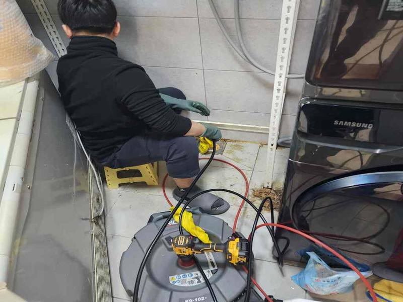 은평구 싱크대막힘 작업사례 4